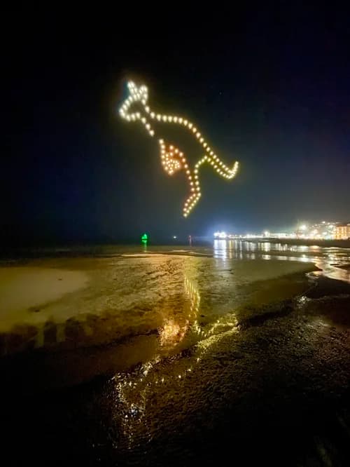 First ever drone show on the Isle of Man